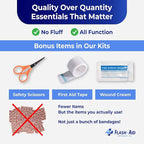 Bulk 240-Pack Mini First Aid Kits – Compact Travel IFAKs in Reusable Pouches – - Image 4