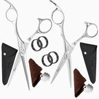 Fagaci Professional Hair Scissors Extremely Sharp Blades, Fine Cutting Blades, Hair Cutting Scissors Professional, Hair Shears, Barber Scissors Set for Men and Women, Haircut Scissors Hair Kit