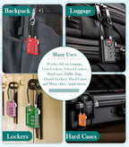 TSA Approved Luggage Locks, Travel Locks Which Also Work Great as Gym Locks - Image 6