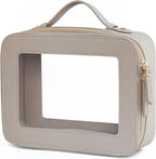 Popvibe Clear Makeup Bag Travel Cosmetic Case Transparent Toiletry Bag by POPVIBE