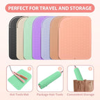 Large Silicone Heat Resistant Mat, Portable Travel Hot Hair Tools Holder Pad for Curling Iron, Flat Iron, Hair Straightener and Other Styling Tools(12.0" x 9.0")