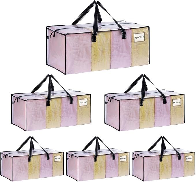 VENO 6 Pack Moving Bags Extra Large Storage Bags by Veno