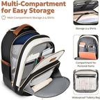Small Rolling Backpack for Women, Lightweight Travel Backpack - Image 2