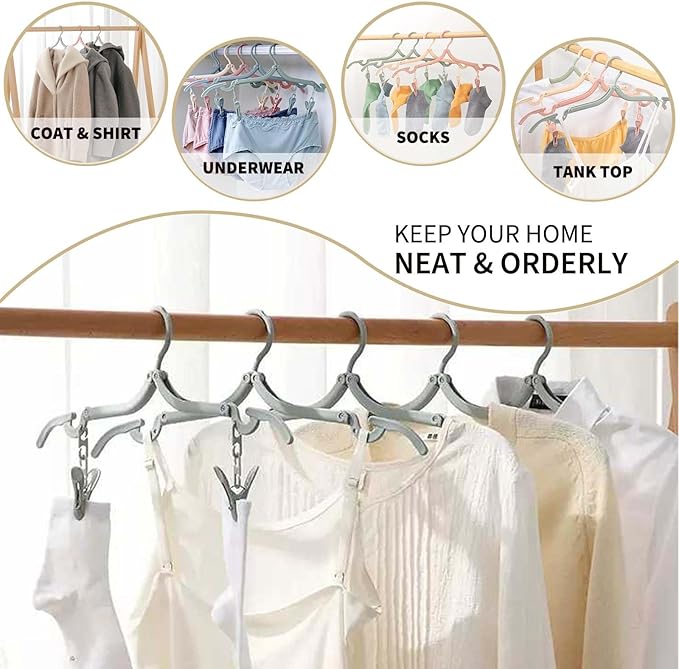 12-Piece Foldable Travel Hangers - Image 5