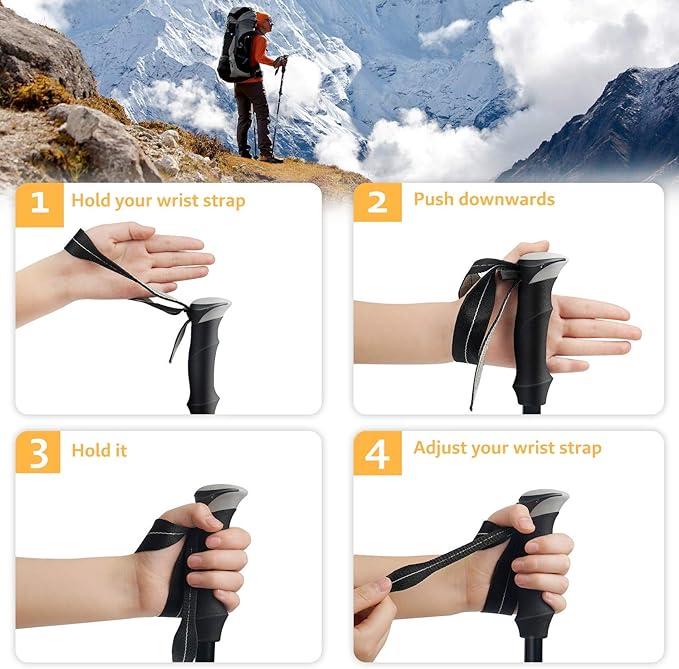 Covacure Trekking Poles Collapsible Hiking Poles - Image 4