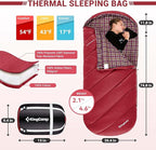 KingCamp Sleeping Bag for Adults, Cold Weather & Warm Extra Wide Big & Tall XL - Image 3