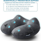 Inflatable Travel Pillows for Airplanes, Easy Blow Up Inflatable Travel Neck - Image 4