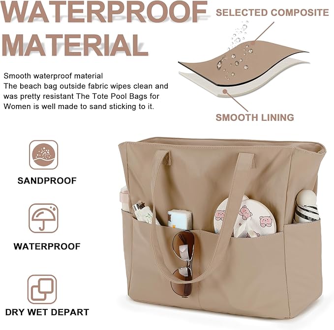Waterproof Beach Tote Pool Bags - Image 3