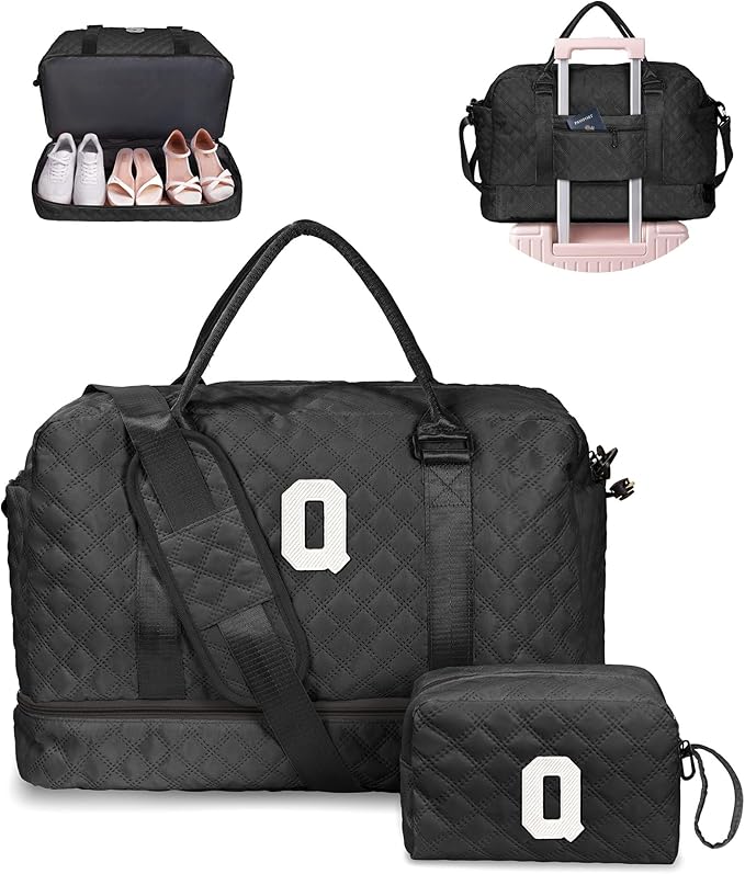 Teacher Appreciation Gifts for Women-Initial Duffle Bag by Vogewood