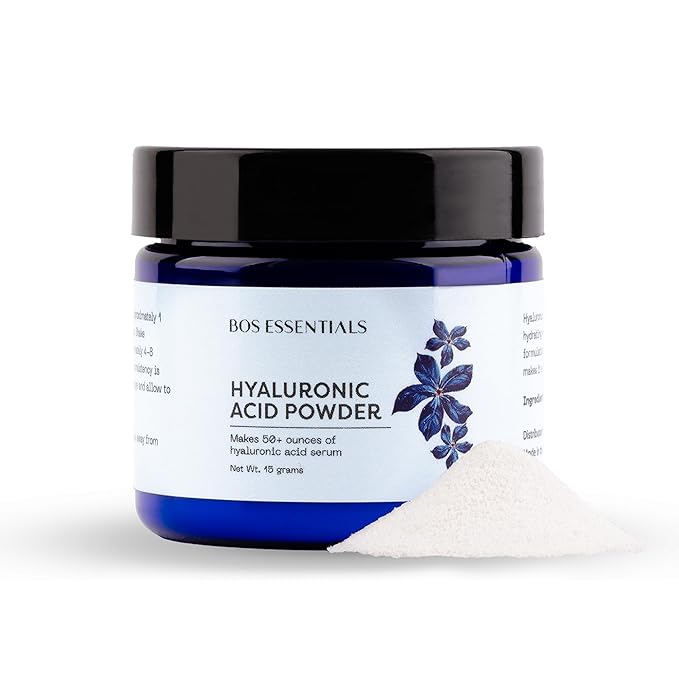 Pure Hyaluronic Acid Powder – 100% Natural, Vegan, U.S.-Made, Makes 50+ oz DIY Anti-Aging Serum – Plumps & Moisturizes for Youthful Skin – ~1,000 kDa
