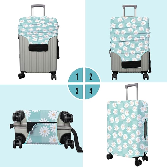 Travel Luggage Cover Suitcase Protector Fits 18-32 Inch Wheel Covers - Image 3