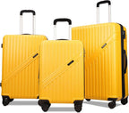 GinzaTravel Luggage Sets 3-Piece Expandable Suitcases by PRIMICIAAuthorizedProducts