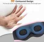 LC-dolida White Noise Sleep Mask, 3D Sleep Headphones - Image 4