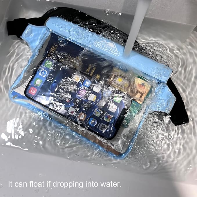 DRLOKPAK Waterproof Waist Bag Pouch Fanny Pack Bum Bag - Image 3