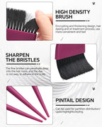 3 Pack Hair Color Brush Set - Professional Hair Dye Brush for Stylist, for Highlighting, Tint and Coloring Sections - Women Men Salon Use Home DIY Dyeing