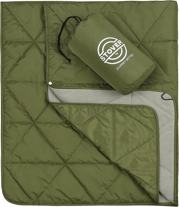 STOVER Outdoor Waterproof Fleece Travel Blanket by STOVER