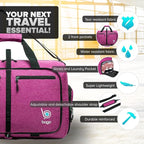 Bago Foldable Duffel Bags for Traveling Women & Men - 40L Sports Packable - Image 3