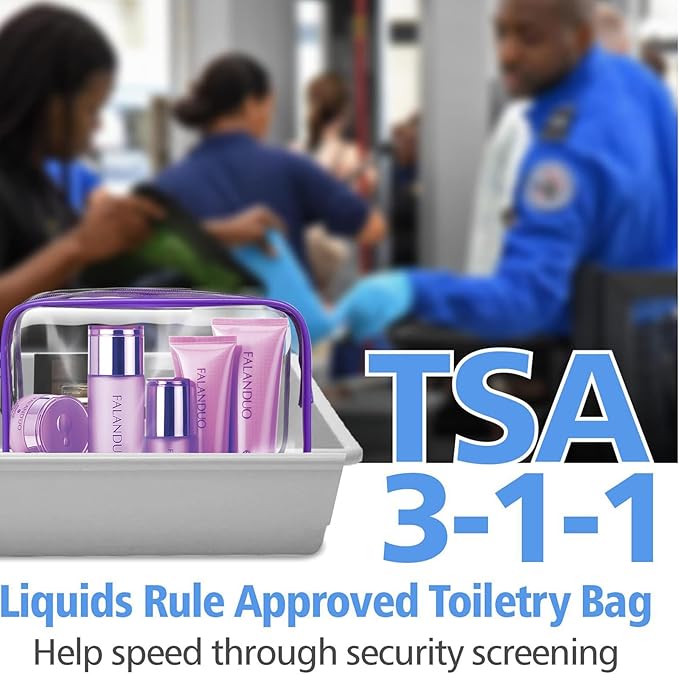 4Pack Clear Makeup Bags Waterproof Organizer Bags - Image 5