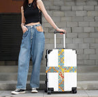 Totem Flowers Luggage Straps for Suitcases, Adjustable Luggage Travel Belt to - Image 5