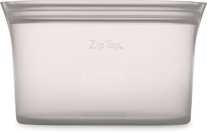 Zip Top Reusable Food Storage Bags | Large Dish | Silicone Meal Prep Container - Image 2