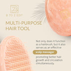 Travel Hairbrush - Mini Hair Detangler for Women Teens Kids - Sensory Scalp Massager - Small Portable Comb - Thick, Curly, Straight, Wet, Dry - Compact Detangler - Purse Essentials