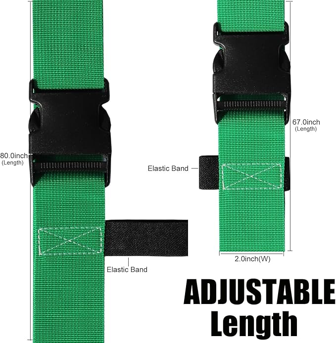 Luggage Straps for Suitcases TSA Approved-2 Pack Bright Personalized Luggage - Image 3
