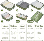 BAGAIL 6 Set Ultralight Compression Packing Cubes Packing Organizer - Image 2