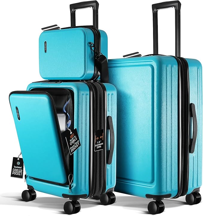 Luggage Sets 3 Piece, 22 Inch Carry on Luggage and 24 Inch Suitcases by TravelArim
