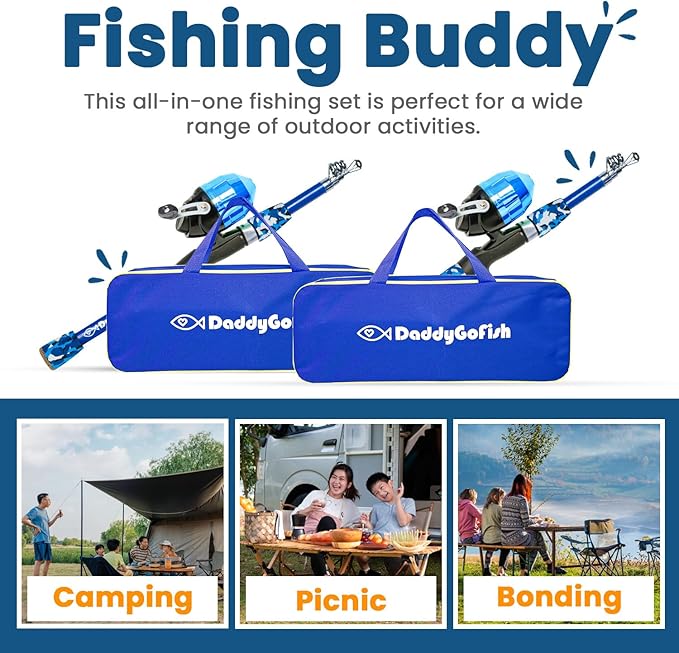 DaddyGoFish Kids Fishing Pole - Image 5