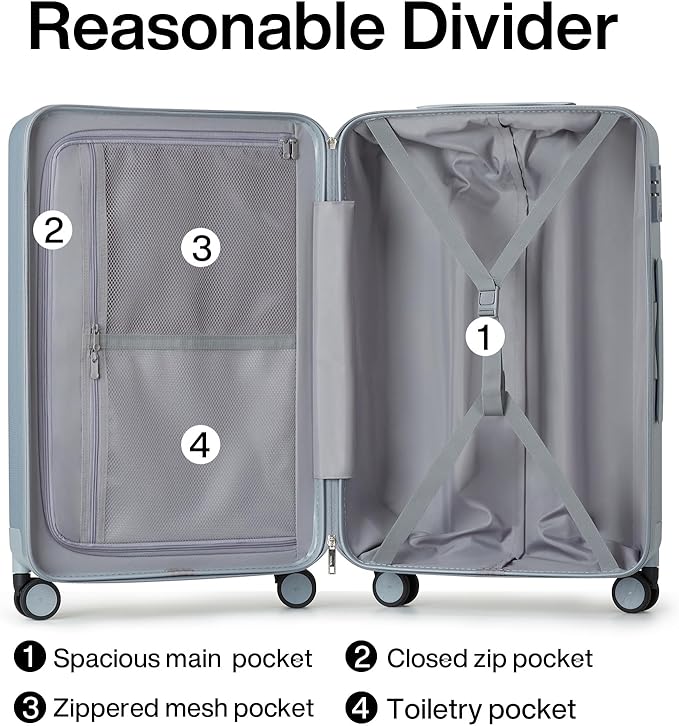 Hanke 24 Inch Luggage Suitcases - Image 5