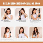 6 in 1 Detachable Hair Styling Tool Set: Ionic Hot Air Brush, Round Straightener Volumizer, Thermal Curler Wand, and Blow Dryer