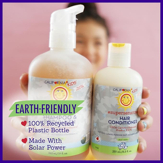 California Kids Conditioner | Super Sensitive | Unscented | 100% Plant-Based | - Image 9