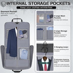 RAINSMORE Garment Bags for Travel Carry On Garment Bag for Hanging Clothes - Image 2