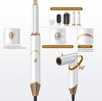 5 in 1 Blow Dryer Brush,Hair Dryer Brush with Detachable Air Styler,Negative Ionic Magic Hair Styler,Hot Air Brush for Women Volumizer,Straightener,Drying