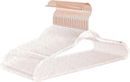 MIZGI Premium Clear Invisible Acrylic Hangers, Crystal Plastic Hangers by MIZGI