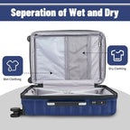 Lightweight Luggage with Spinner Wheels & YKK Zipper, 3-Piece Suitcase ABS+PC - Image 6