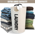 DOKEHOM 125L X-Large Laundry Basket, Collapsible Laundry Bag, Freestanding Tall - Image 6