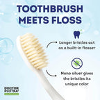 MOUTHWATCHERS Soft Flossing Toothbrushes, Value Pack of 4, Manual Toothbrush - Image 2