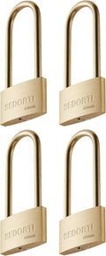Weather Proof Lock, Keyed Alike Solid Brass Padlocks by SEDORTI