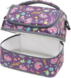 FlowFly Double Decker Cooler Insulated Lunch Bag Large Tote - Image 6