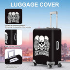 ANNA QUEEN Gothic Skull Luggage Cover, “See No Evil, Hear No Evil, Speak No - Image 3