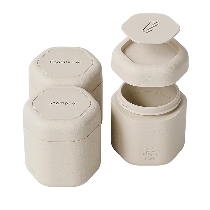 Cadence Travel Containers Haircare Capsule Set by KeepYourCadence