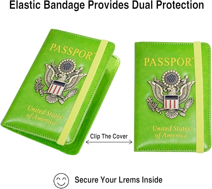 Passport Holder for Travel Passport Cover for Men Passport Wallet Case - Image 5