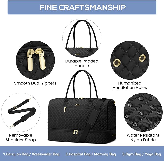Travel Weekender Duffle Bag for Women - Image 6