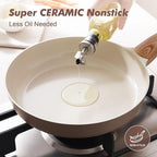 SENSARTE Ceramic Nonstick Frying Pan Skillet 11Inch Non Stick Omelette Pans - Image 5