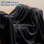 PHF Ultra Soft Fleece Blanket Twin Size, No Shed No Pilling Luxury Plush Cozy - Image 3