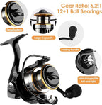 mouhike Carbon Fiber Telescopic Fishing Rod Reel Combo Lightweight Collapsible - Image 5