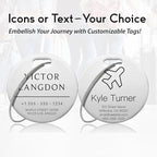 Customized Stainless Steel Luggage Tags: Personalize Your Suitcases, and Bags - Image 3