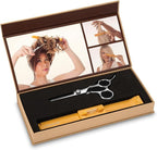 Original CreaClip MEDIUM and Scissors For FINE, THIN HAIR - As seen on Shark Tank - Hair Cutting Tool for Layers Bangs Split Ends Kids Hair Cut, Hair Cutting Guide