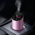 Waterless Essential Oil Diffuser Scent Aromatherapy Diffusers for Home Large Room, Car, Office, Portable Battery Operated Cordless Air Freshener, 4 Timers & 3 Mist Levels, 100ml Capacity (Pink)